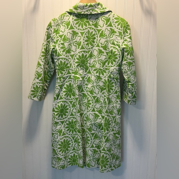 LILLY PULITZER | EUC Stowaway Green Kiera
Coat Jacquard SZ 2 Mid Century Modern - Picture 3 of 14